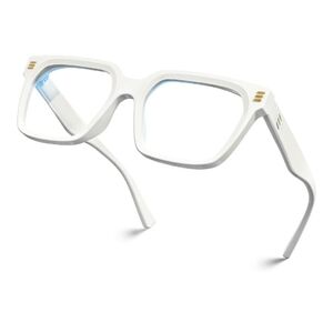 Blue Light Blocking Computer Eyewear Glasses White Frame
